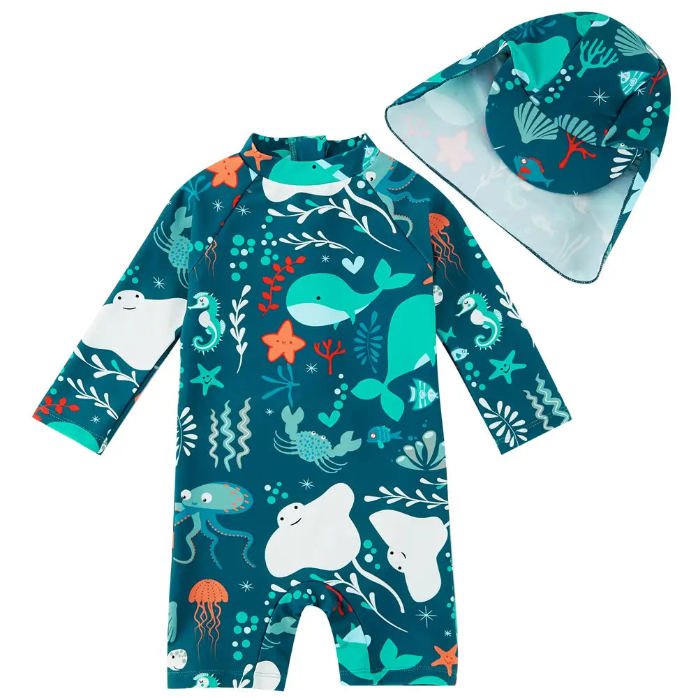 Long sleeve baby uv swimwear shop
