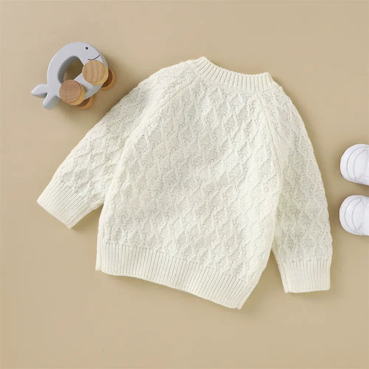 Baby Girl Sweater Classic Toddler Boys' Button-Front Cardigan-Solid