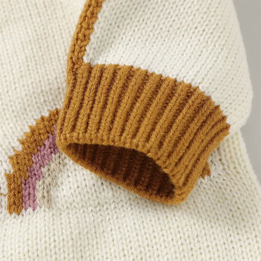 Baby One Piece Knit Sweater Set with Hat Toddler Acrylic Sweater