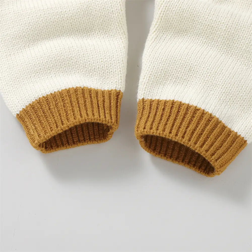 Baby One Piece Knit Sweater Set with Hat Toddler Acrylic Sweater