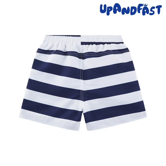 UPF 50+ Boys Swim Trunks Toddler Beach Shorts-Striped