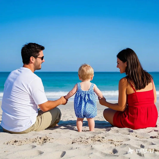 Christmas Season Tropical Vacation - Baby Sun Protection Strategy
