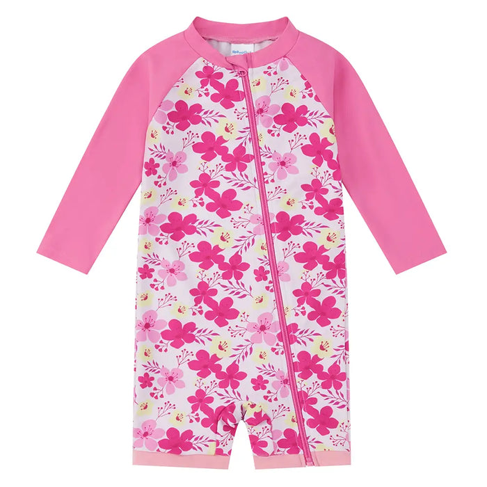 Baby Girl Full-zip Swimwear