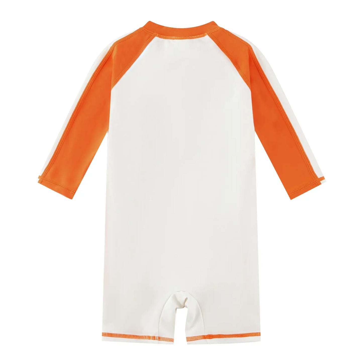 Baby Boy One Piece Sunsuit with UPF 50+ | Beige Dinosaur