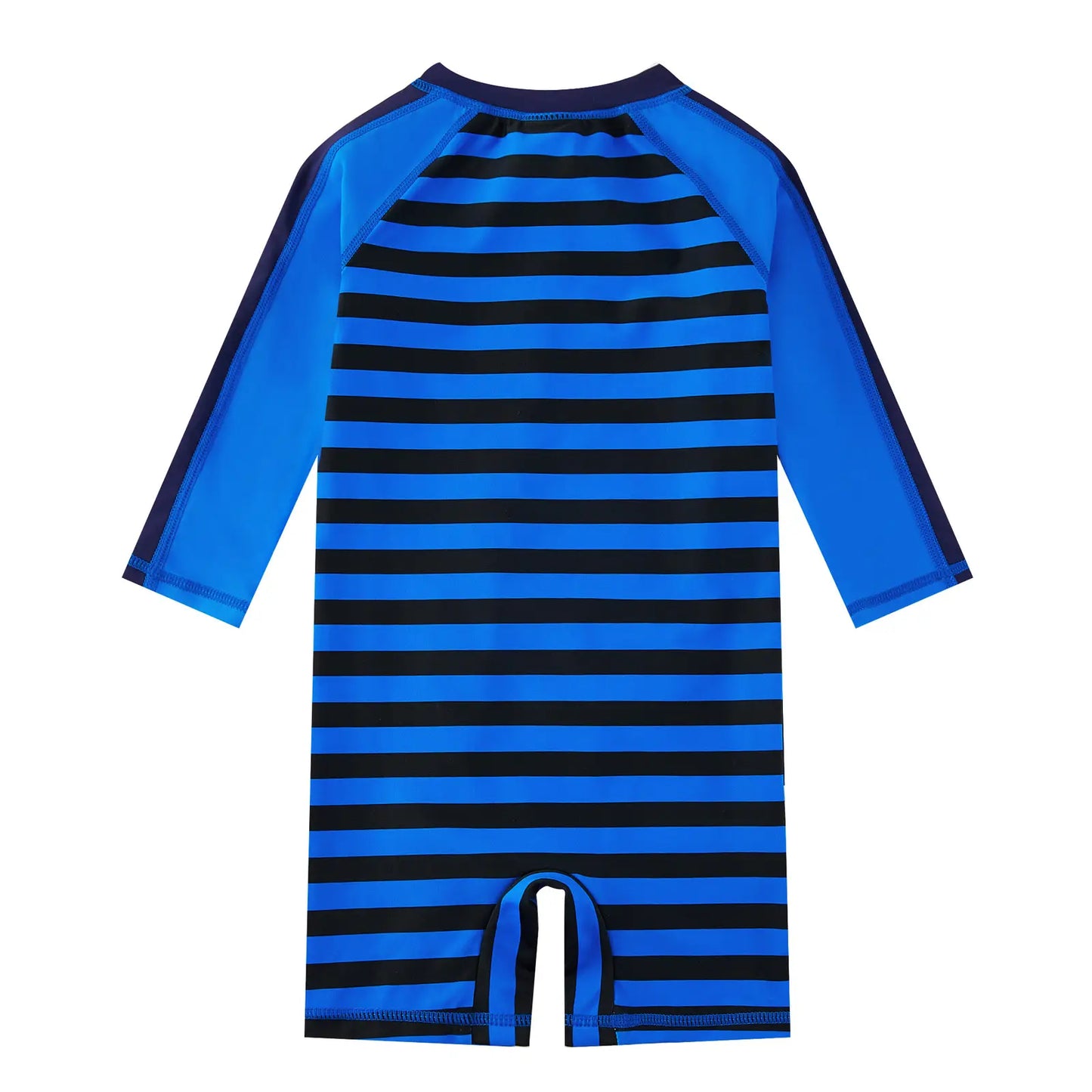UPF 50+ Baby Boys Swimsuit One Piece Sunsuit-Navy Striped