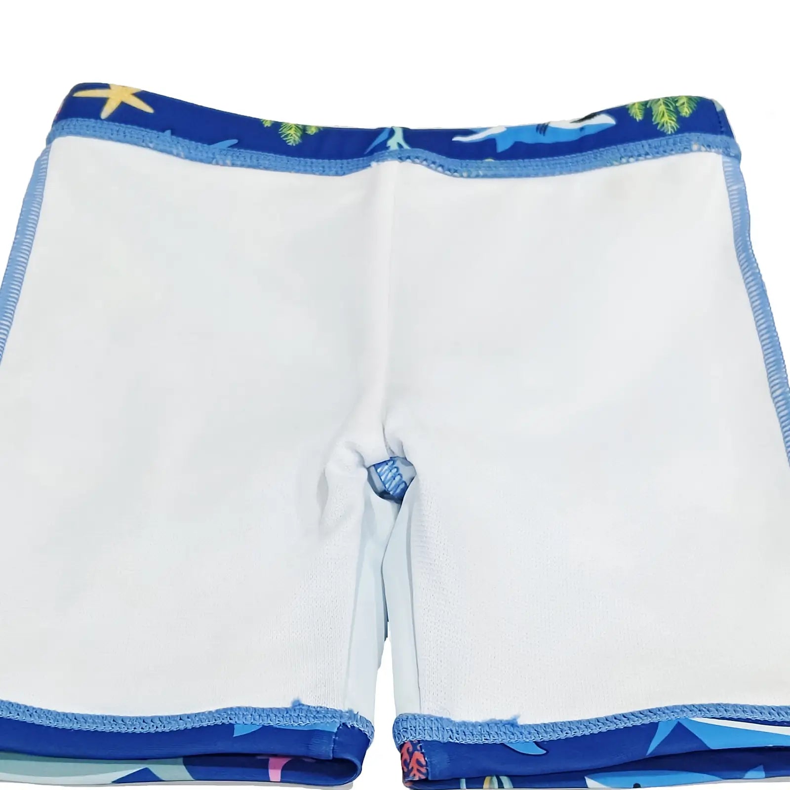 2 Piece Boy Rash Guard Set UPF 50+ Toddler Swimsuit-Blue Shark