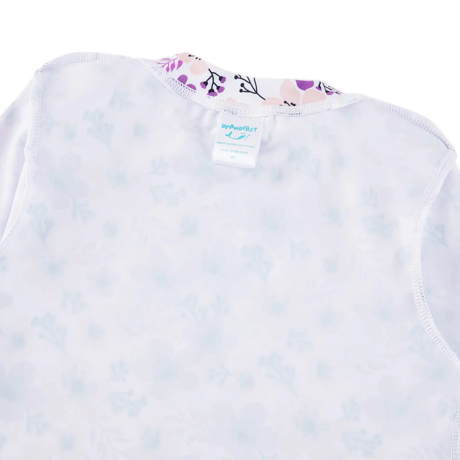 2 Pieces UPF 50+ Girl Rash Guard Set with Bikini Bottom