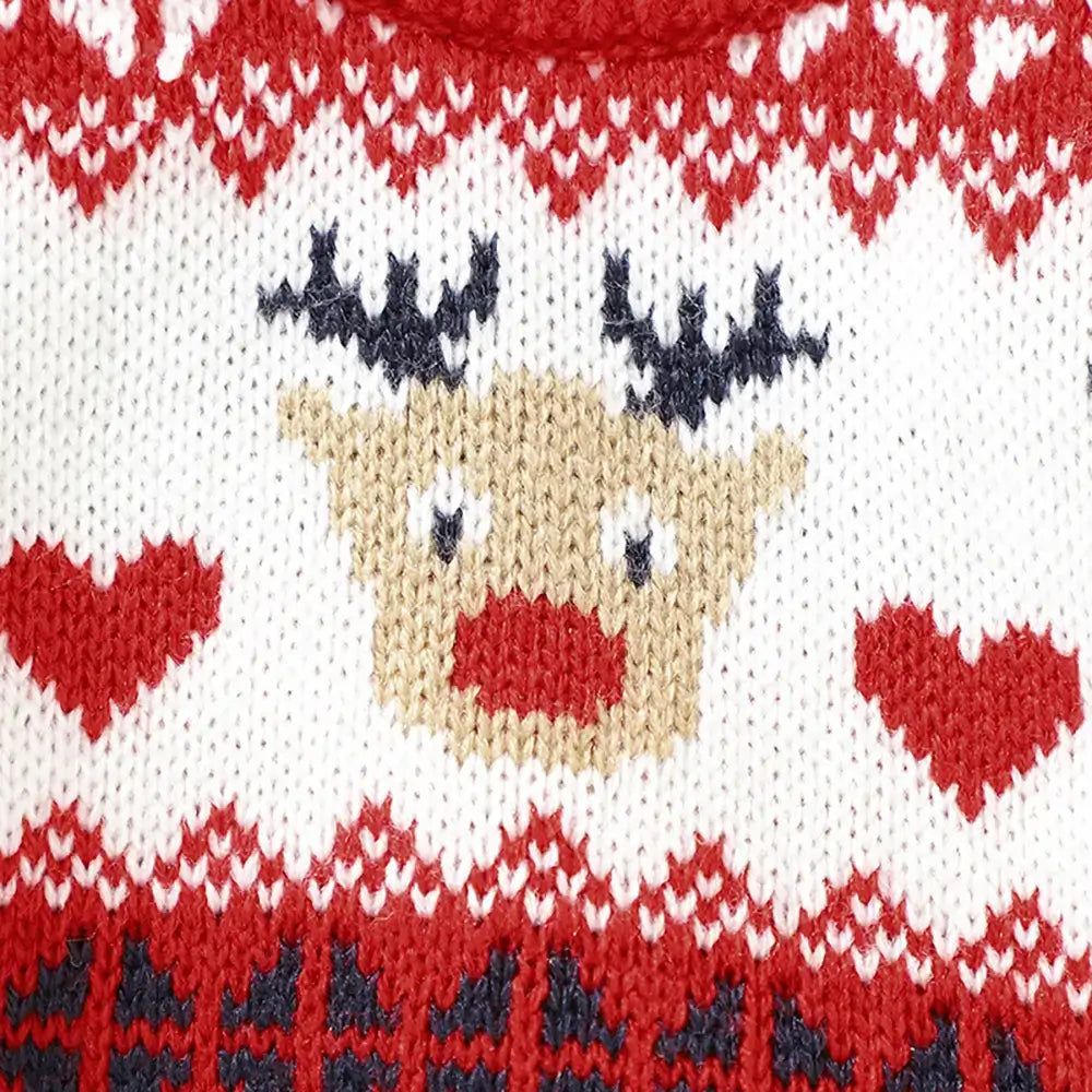 Baby Girl Christmas Sweater Elk Snow Infant Boy Pullover Top