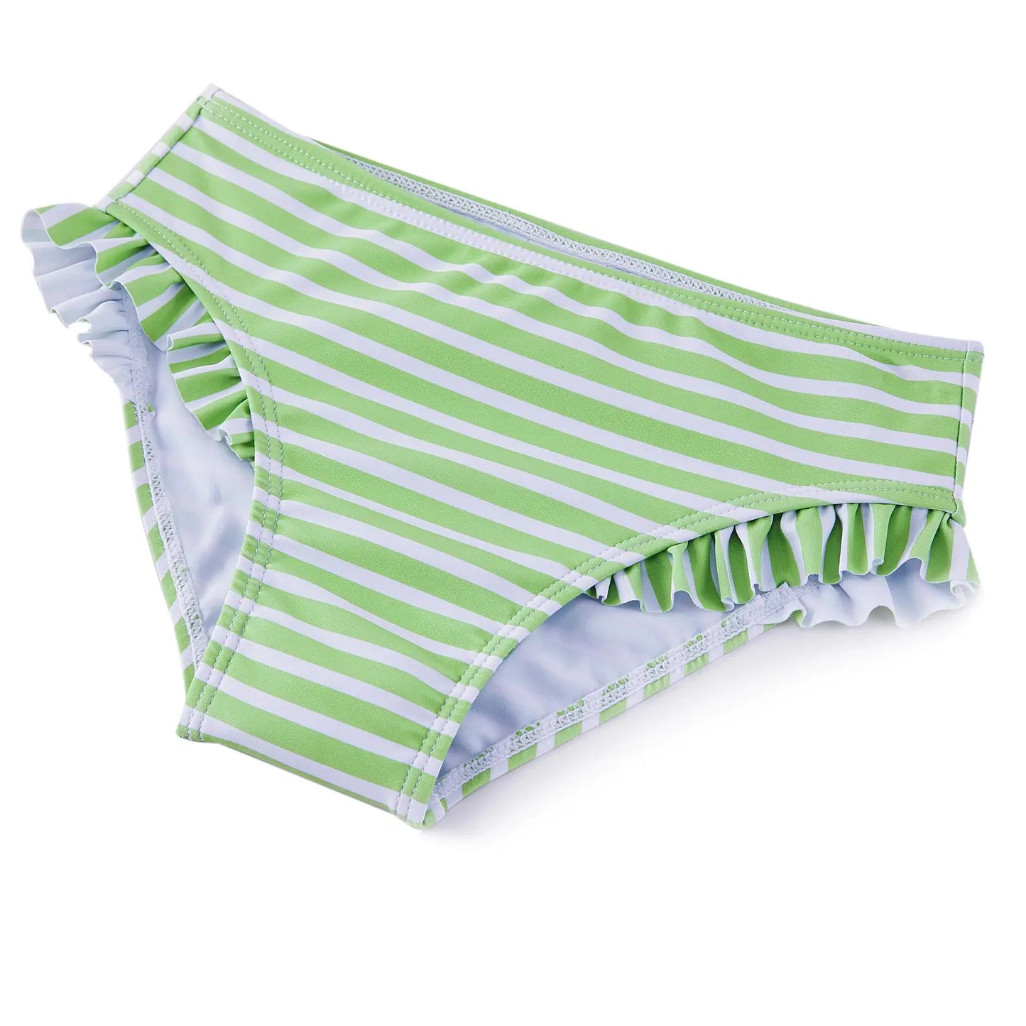 Kids Girl Swimsuit with Bikini Bottom UPF 50+ Rash Guard Set-Red Flower