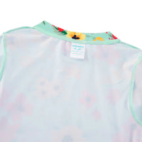 Girl Rash Guard Swimsuit 2 Pieces UPF 50+ Sunsuit-Green Flower