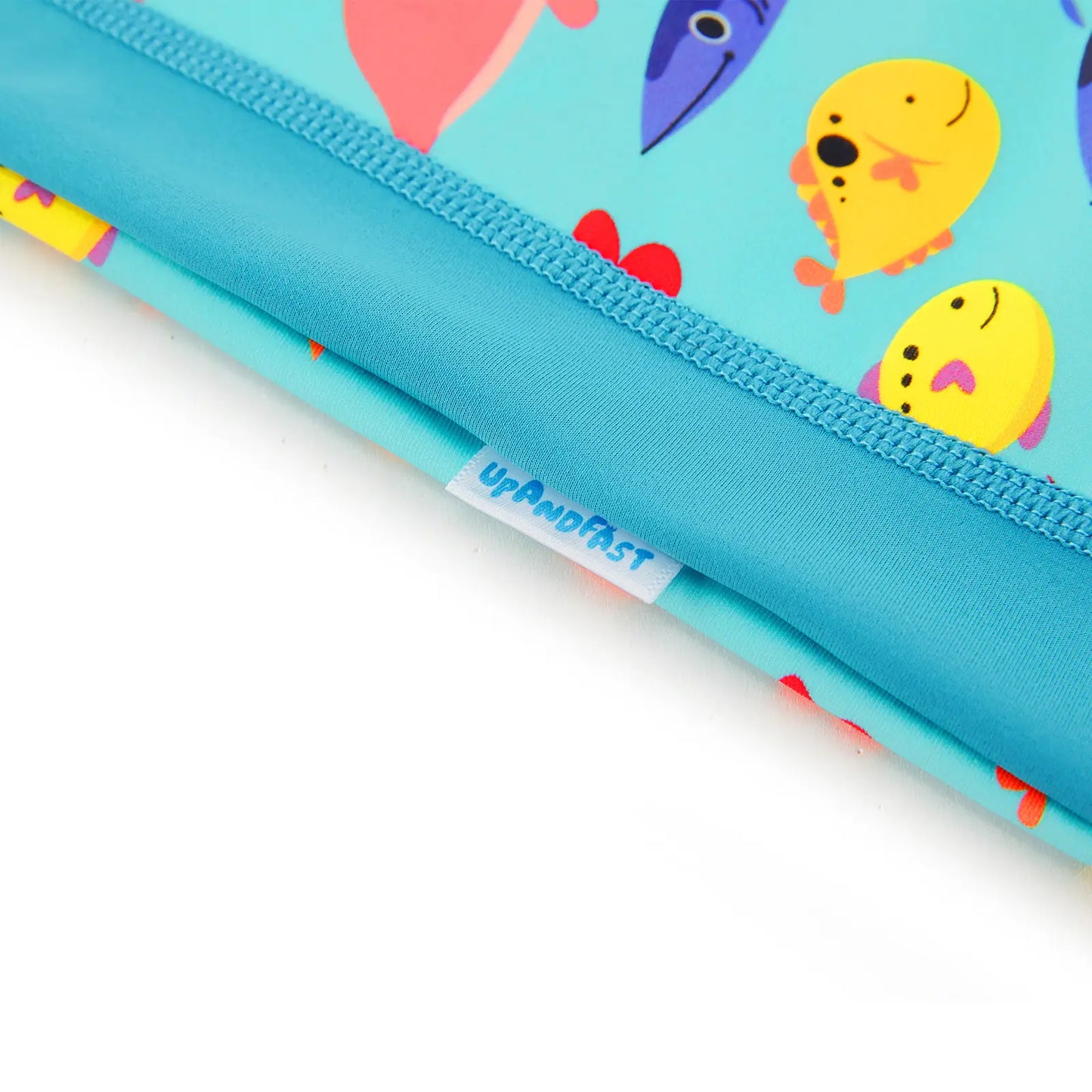 Baby Boy One Piece Swimwear with UPF 50+ Full Zipper-Green Many Fish