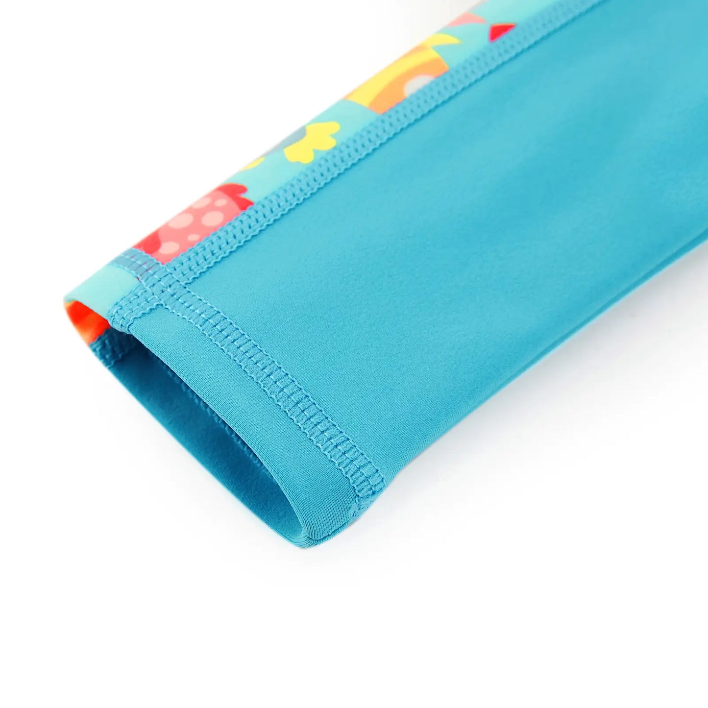 Baby Boy One Piece Swimwear with UPF 50+ Full Zipper-Green Many Fish