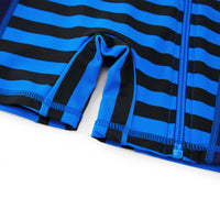 UPF 50+ Baby Boys Swimsuit One Piece Sunsuit-Navy Striped