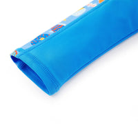 UPF 50+ Baby Boy One-piece Swimsuit with Full Zipper | Blue Colorful Fish