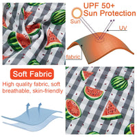 Baby Bathing Suit UPF 50+ Boys Swimsuit with Sun Hat-Watermelon