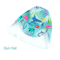 Baby Boy Swimsuit UPF 50+ Sunsuit with Sun Hat-Marine World
