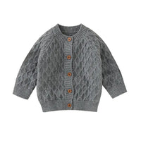 Baby Girl Sweater Classic Toddler Boys' Button-Front Cardigan-Solid