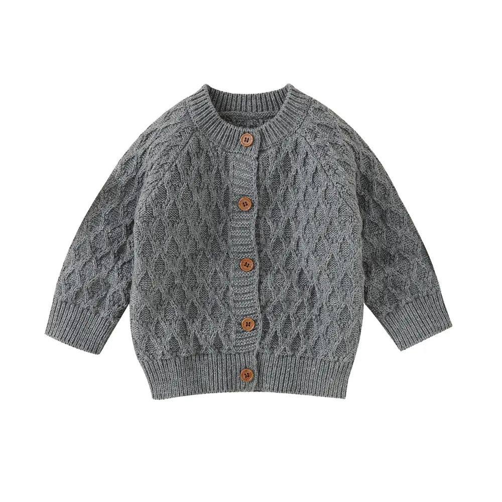 Baby Girl Sweater Classic Toddler Boys' Button-Front Cardigan-Solid