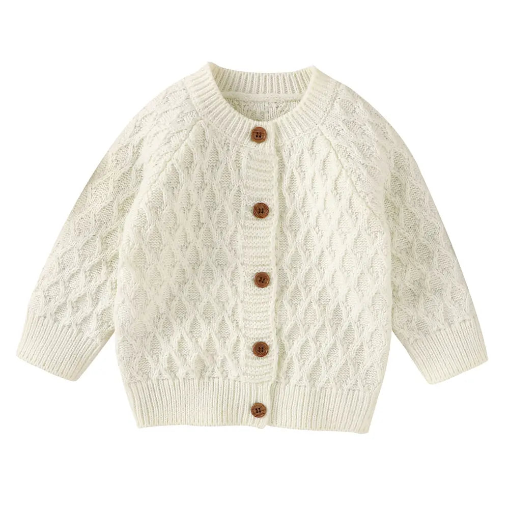 Baby Girl Sweater Classic Toddler Boys' Button-Front Cardigan-Solid