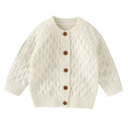 Baby Girl Sweater Classic Toddler Boys' Button-Front Cardigan-Solid