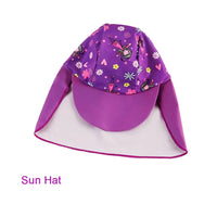 UPF 50+ Baby Girl Snap Swimsuit with Sun Hat-Flower Fairy