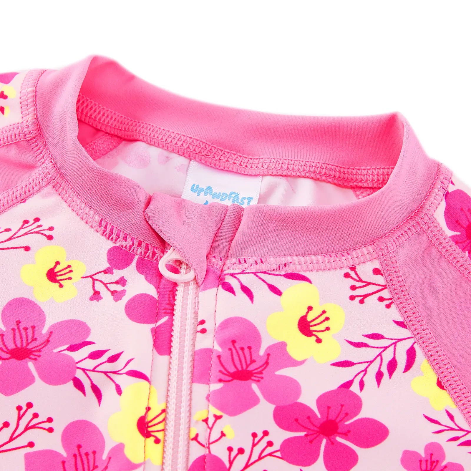 Baby Girls One Piece Sunsuit UPF 50+ Swimsuit-Pink Flower