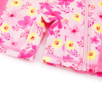 Baby Girls One Piece Sunsuit UPF 50+ Swimsuit-Pink Flower
