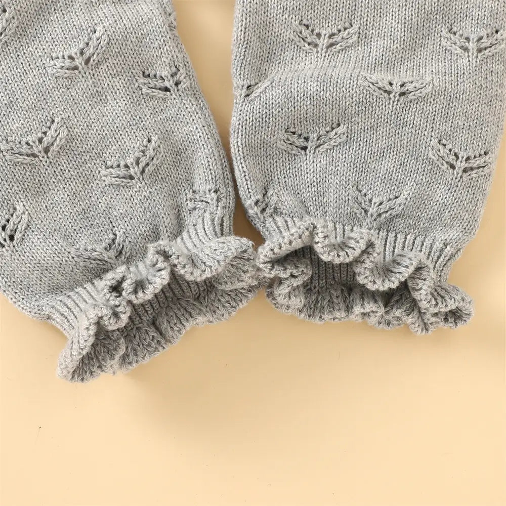 Baby One-Piece Button Sweater with Hat Toddler Cardigan Set