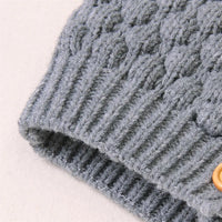 Baby Warm Knit Hooded Sweater Soft Cardigan with Button