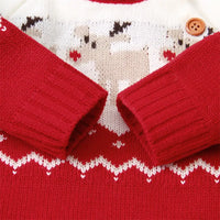 Christmas Baby Sweater Knit Reindeer Cardigan for Toddler Girl Boy