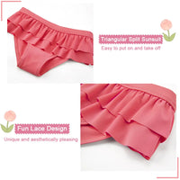 UPF 50+ Girl Split Sunsuit Rash Guard Set-Pink Tulips