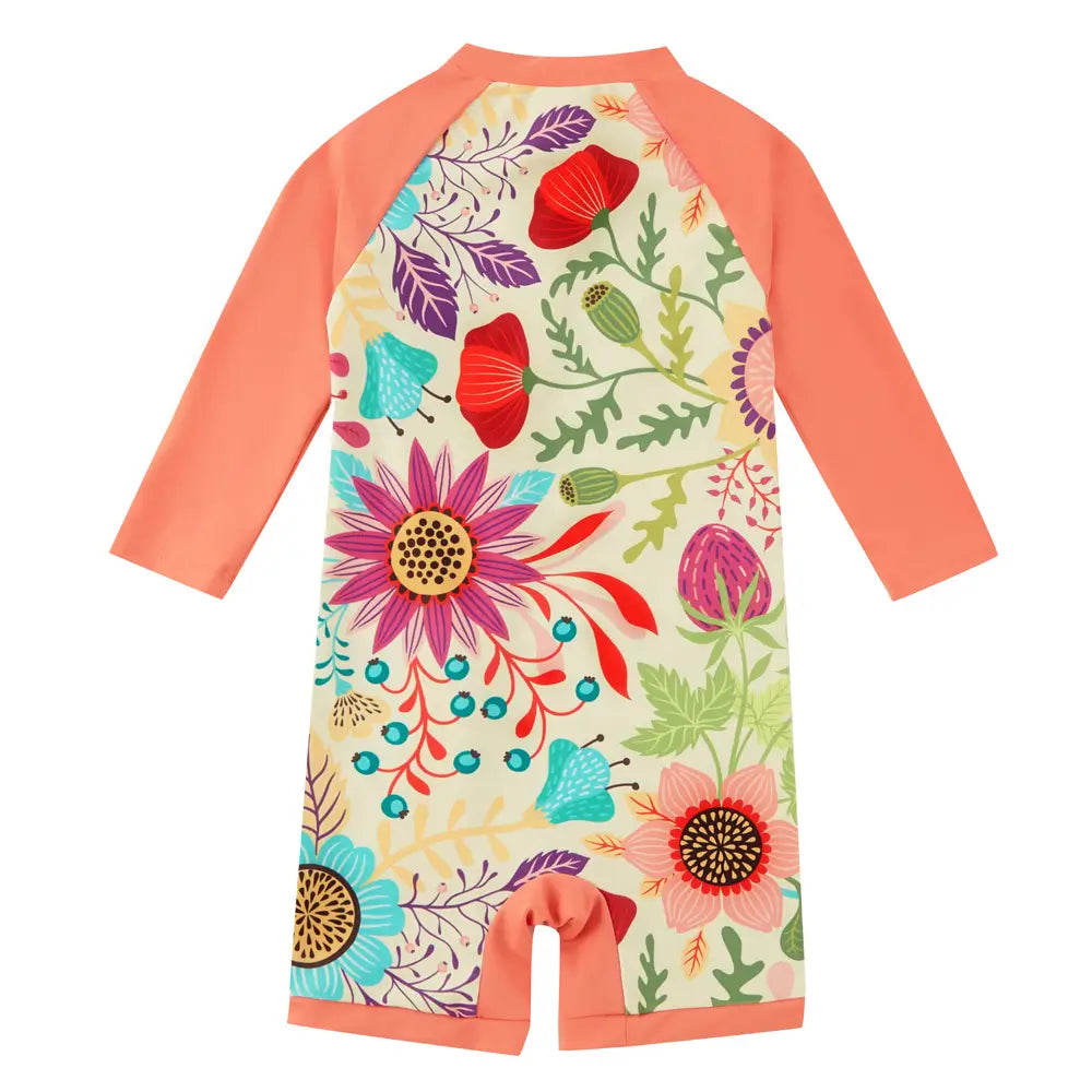 UPF50+ Swimwear Infant Full Zipper Bathing Suit-Hot Summer