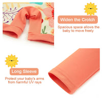 UPF50+ Swimwear Infant Full Zipper Bathing Suit-Hot Summer
