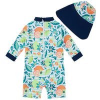 Infant & Toddler Boys' UPF 50+ Swimsuit with Back Zipper