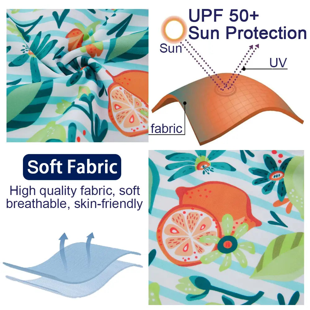 Infant & Toddler Boys' UPF 50+ Swimsuit with Back Zipper