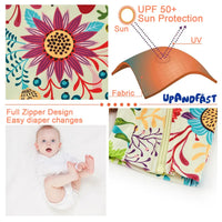UPF 50+ Recycled Toddler Girl Swimsuit with Sun Hat-Hot Summer