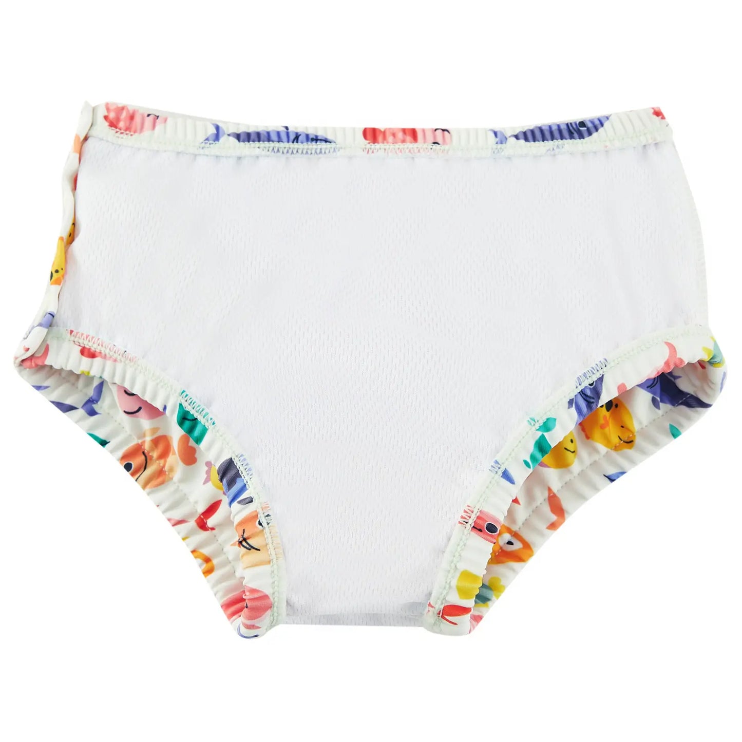 Reusable Baby Boy Swim Diaper with UPF 50+ & Snap-Many Fish