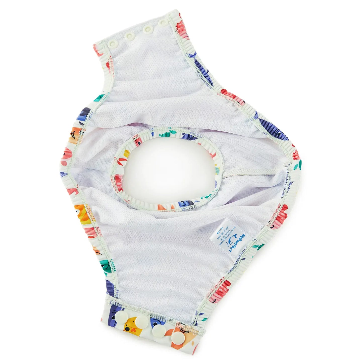 Reusable Baby Boy Swim Diaper with UPF 50+ & Snap-Many Fish
