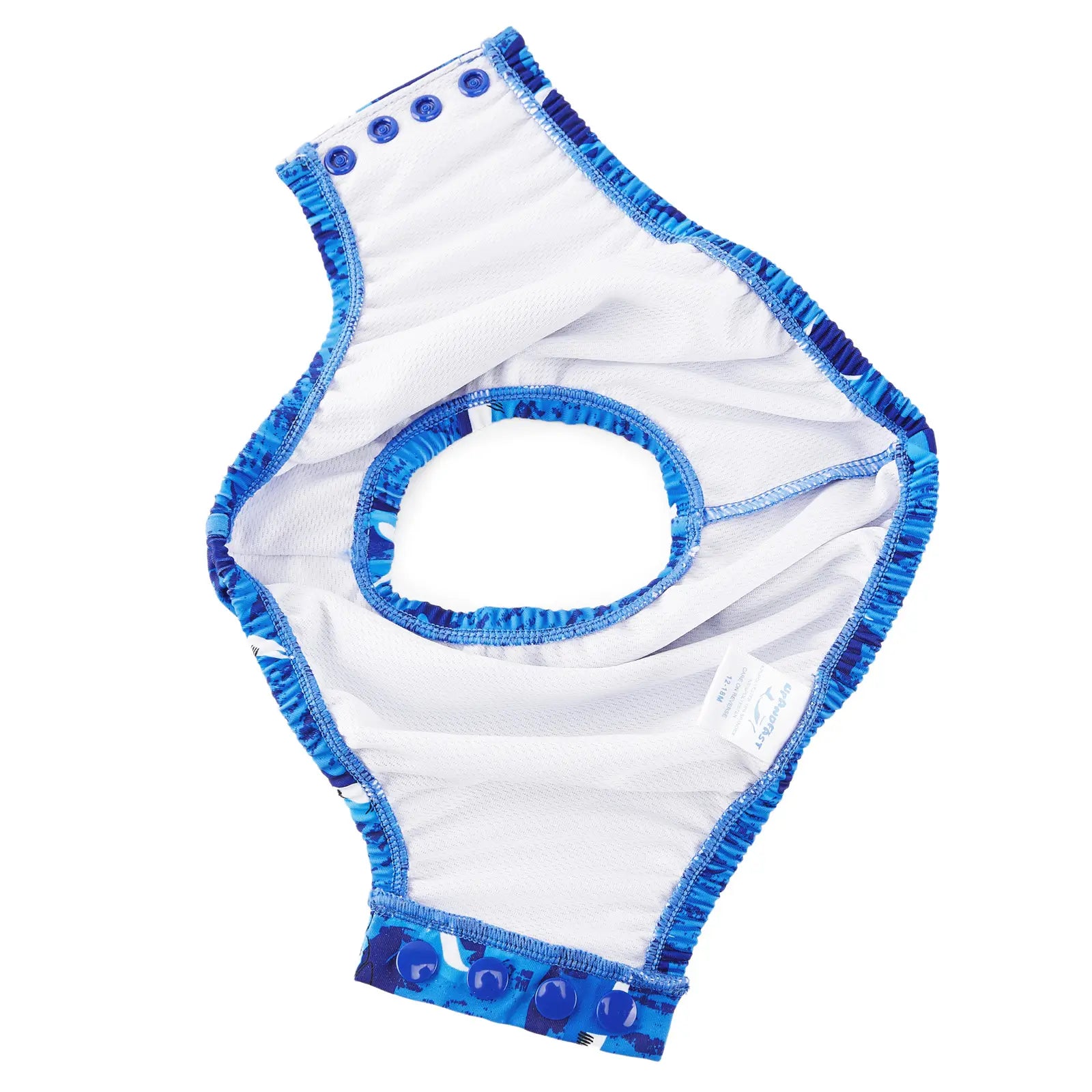 Reusable Baby Swim Diaper UPF 50+ Washable Sunsuit-Blue Shark