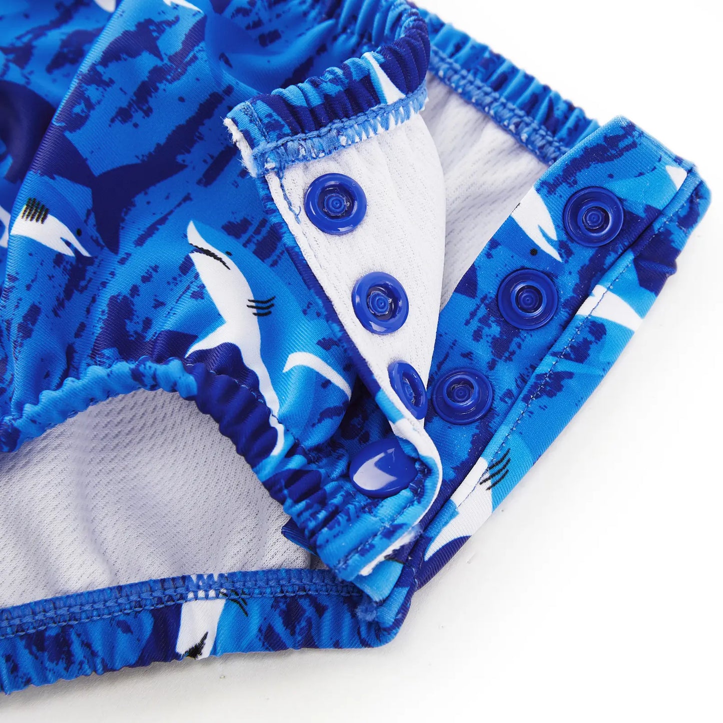 Reusable Baby Swim Diaper UPF 50+ Washable Sunsuit-Blue Shark