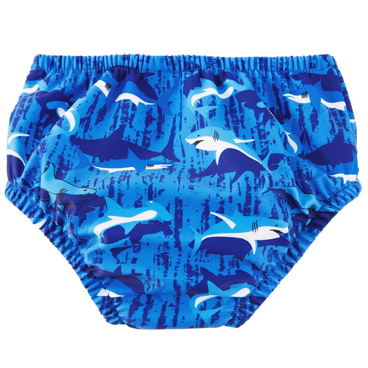 Reusable Baby Swim Diaper UPF 50+ Washable Sunsuit-Blue Shark