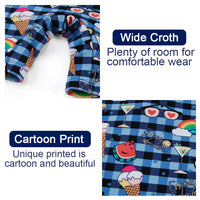 UPF 50+ Baby Boys Swimsuit with Sun Hat-Ice Cream