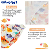 UPF 50+ Boys Swim Trunks Toddler Swimsuit-Many Fish