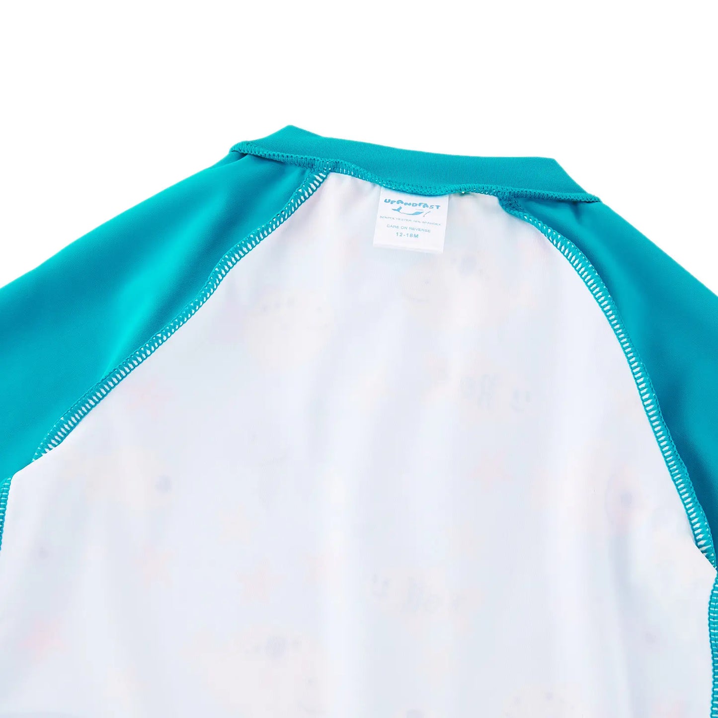 UPF50+ One-Piece Baby Boy Swimsuit Full Zipper Rash Guard Ocean Animal