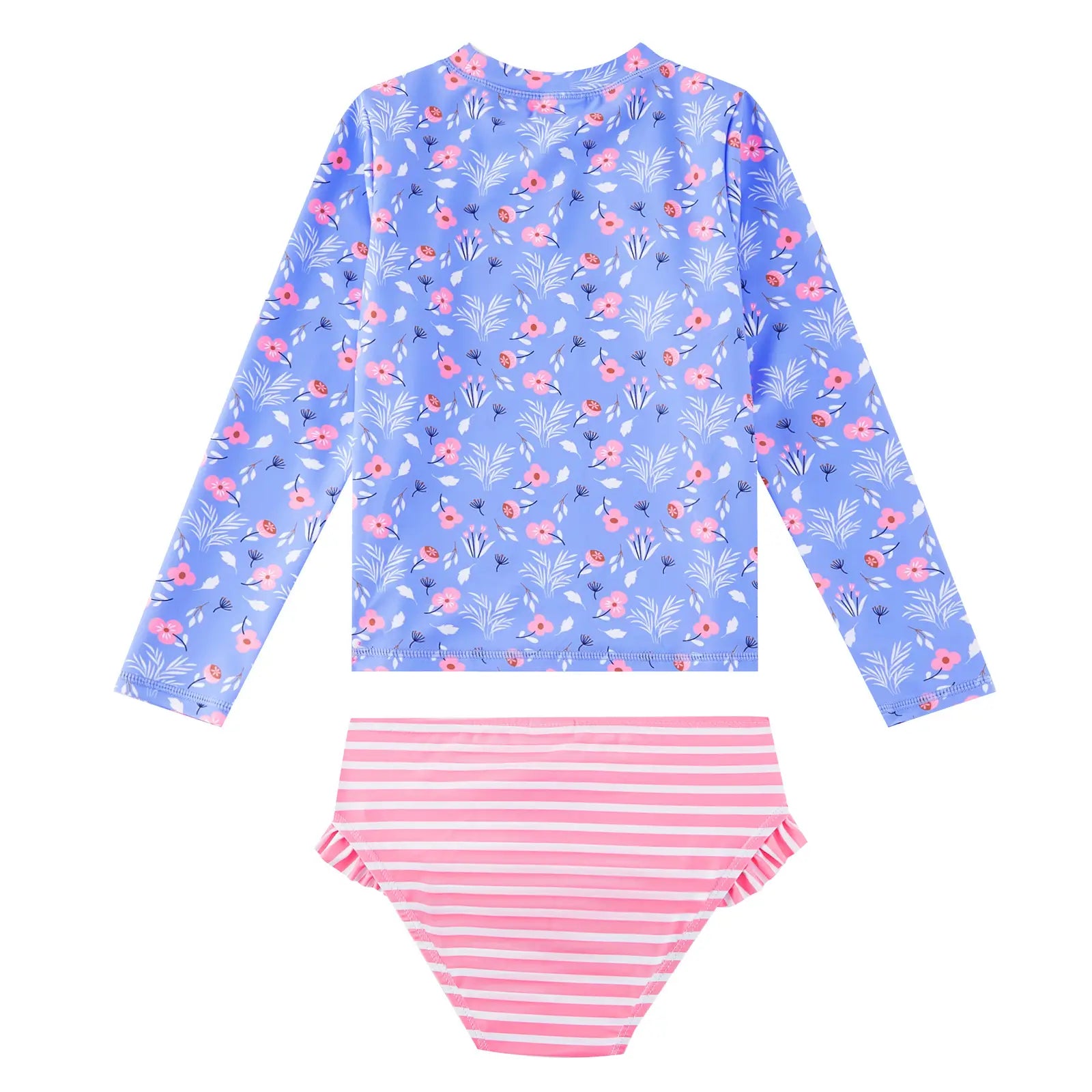 UPF50+ Sun Protection Girl Rash Guard Set