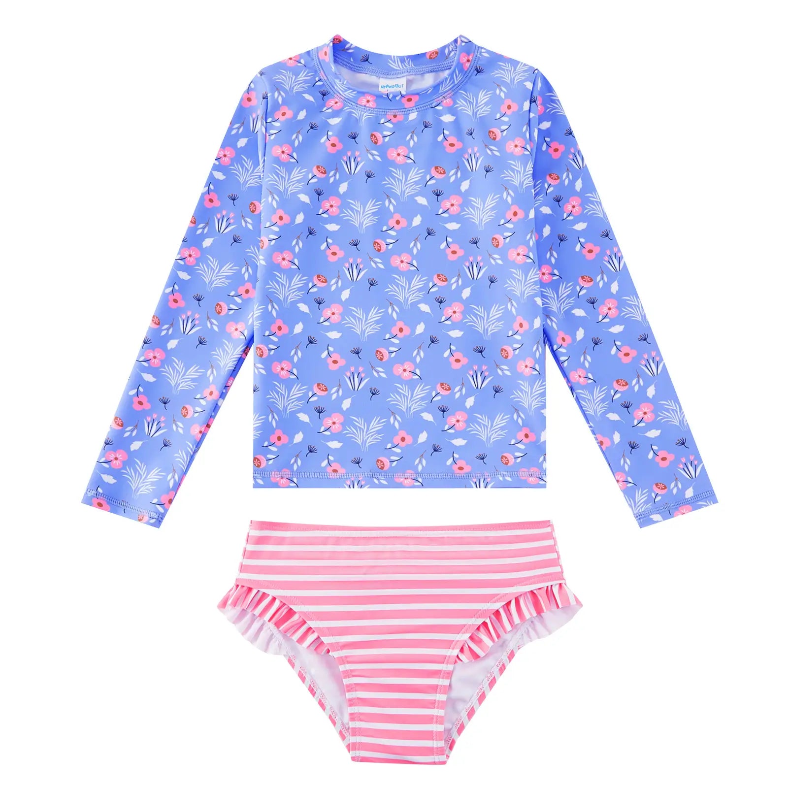 UPF50+ Sun Protection Girl Rash Guard Set