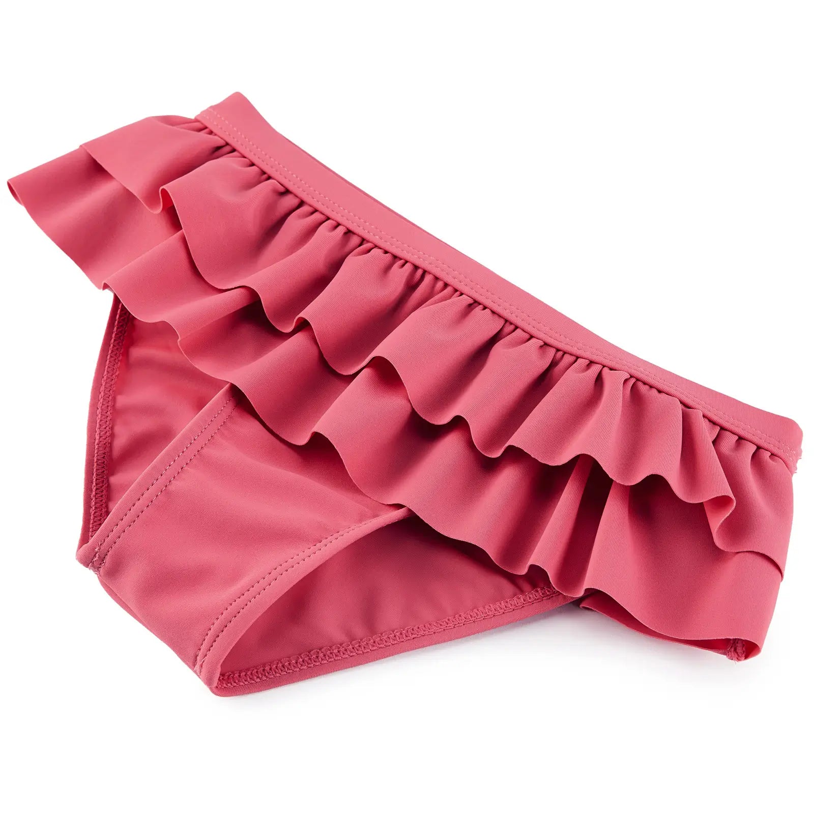 UPF 50+ 2-piece Girl Swimsuit Set with Bikini Bottom
