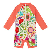 UPF 50+ Baby Girl Swimwear with Snap Button - Hot Summer
