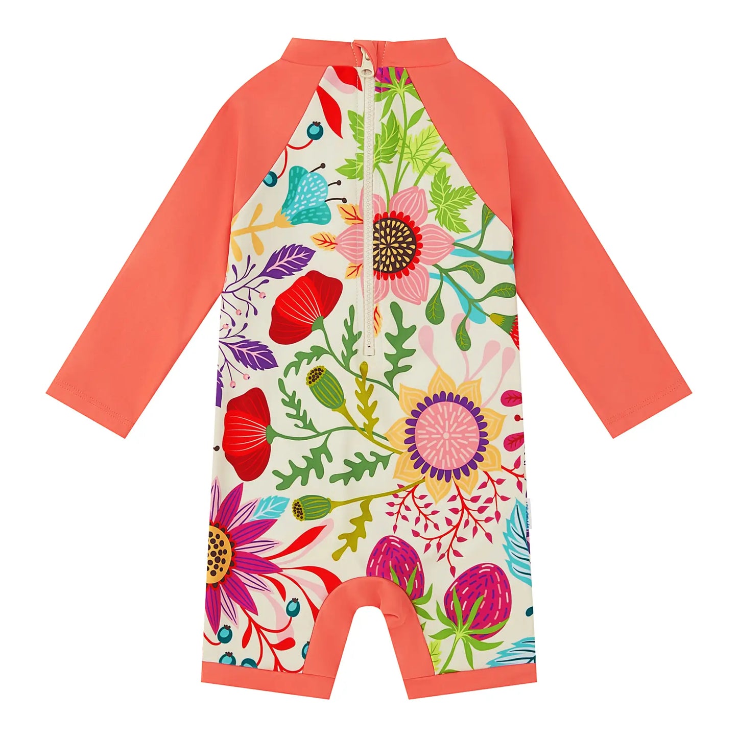 UPF 50+ Baby Girl Swimwear with Snap Button - Hot Summer