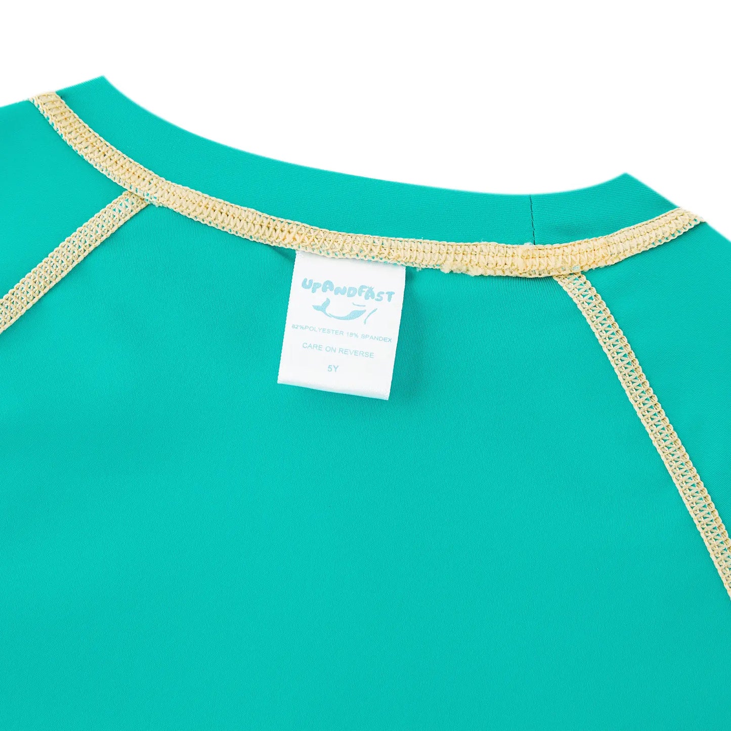UPF 50+ Boy Rash Guard Set 2-piece Swimsuits-Green Dinosaur